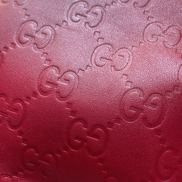 GUCCI Guccissima Large Horsebit  Hobo in Red ❤️ - Picture 3 of 16
